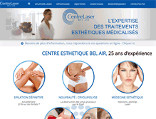 Tablet Screenshot of esthetique-laser.com